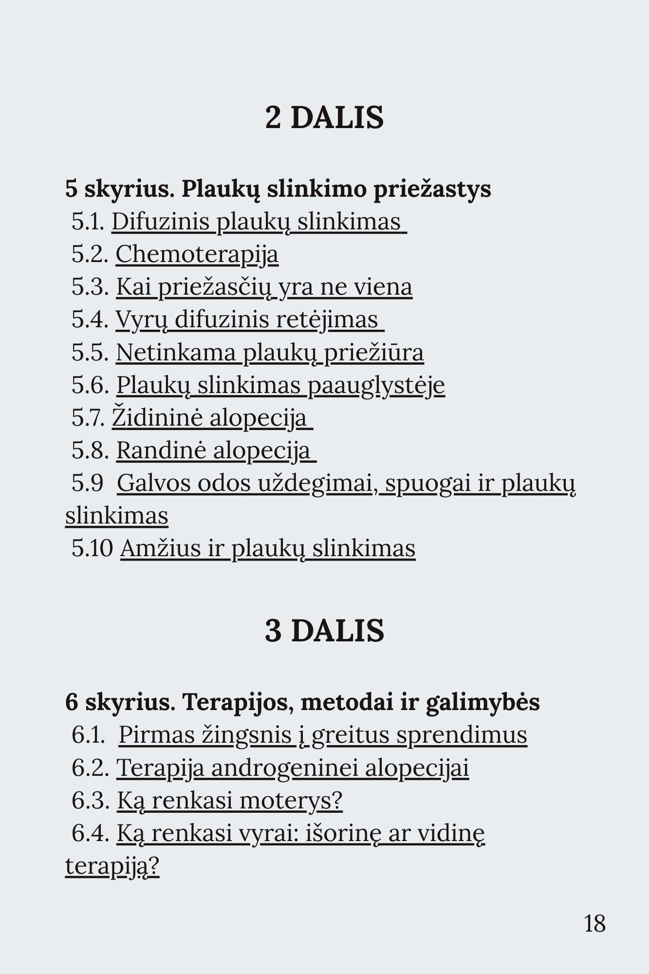El. knyga "Viskas, ką visada norėjote sužinoti apie plaukų slinkimą, bet niekada nedrįsote klausti"